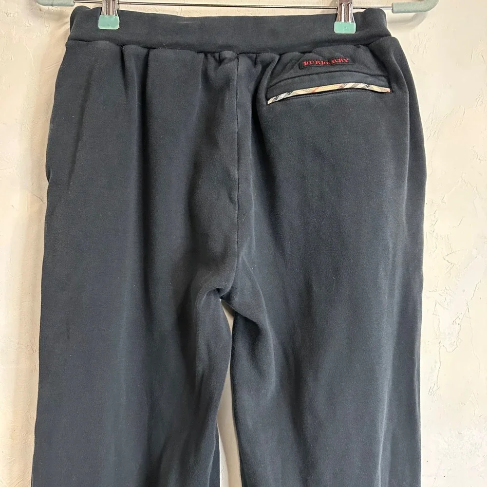 Burberry Sport Black Straight Leg Mens Sweatpants Size Small